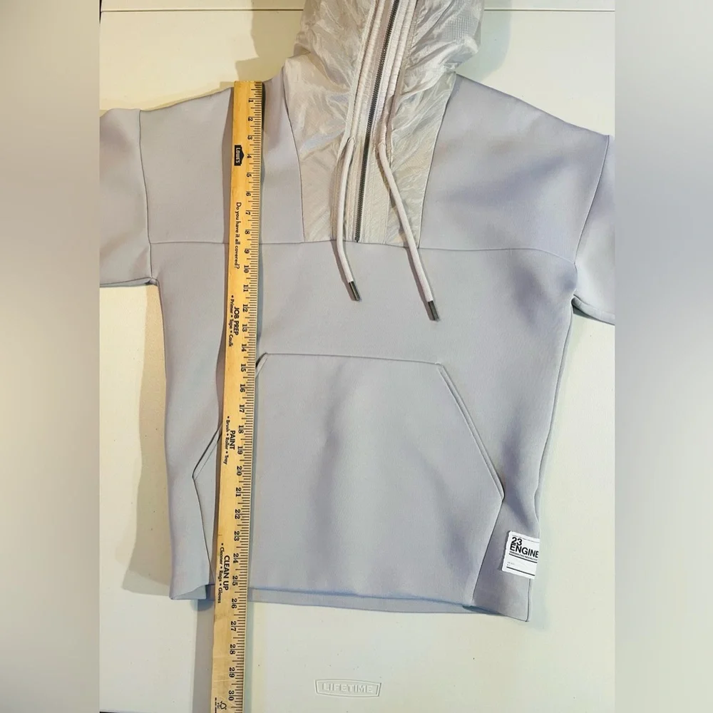 Nike Air Jordan 23 Engineered 1/2 Zip Gray Hoodie Men’s Small GUC